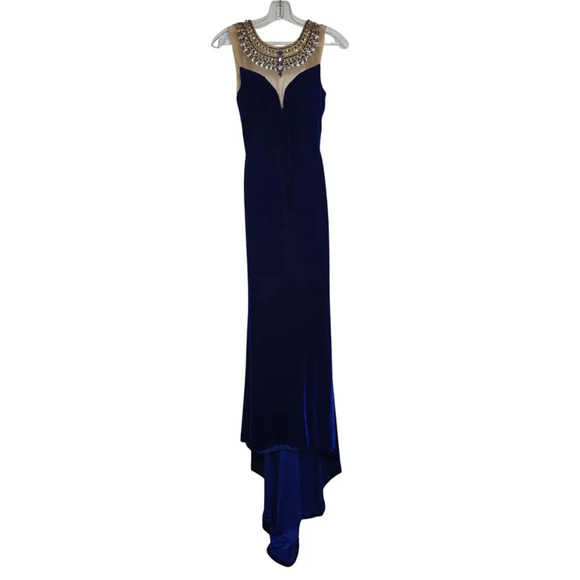 Johnathan Kayne Royal Blue Prom Dress Size 0 - Picture 1 of 6